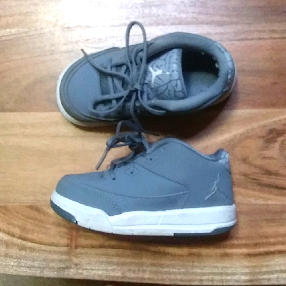 Gray Jordan Sneakers 7C for Babies